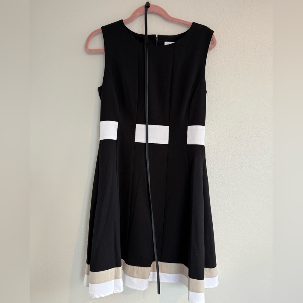 Calvin Klein Black and White Mini Dress